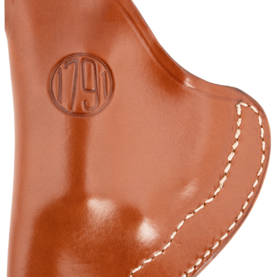 1791 Gunleather RVHIWB1CCBRR RVH  IWB Size 01 Classic Brown Leather Belt Clip Right Hand