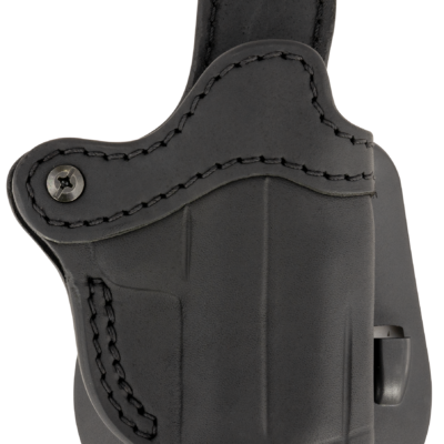1791 Gunleather ORPDHCSBLR Paddle Holster Optic Ready OWB Size Compact Black Leather Compatible w/Glock 43/Taurus GX4/Sig P365, Paddle Mount, Right Hand