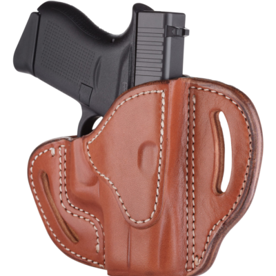 1791 Gunleather BHCCBRR BHC  OWB Size C Classic Brown Leather Belt Slide Compatible w/Glock 43/Sig P365/Walther PPK Right Hand