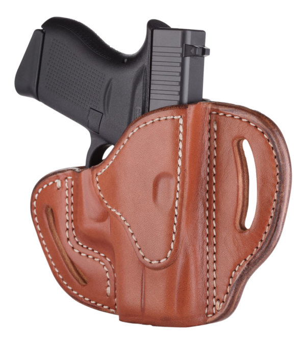 1791 Gunleather BHCCBRR BHC  OWB Size C Classic Brown Leather Belt Slide Compatible w/Glock 43/Sig P365/Walther PPK Right Hand