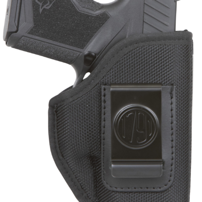 1791 Gunleather PNIWB1BLKL Premium Nylon  IWB Size 01 Black Ballistic Nylon Belt Clip Left Hand