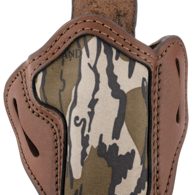 1791 Gunleather MOBH24BRWR BH2.4 Optic Ready OWB 2.4 Brown/Mossy Oak Leather Belt Slide Fits Walther PPQ/Sig P320/Springfield XD-M
