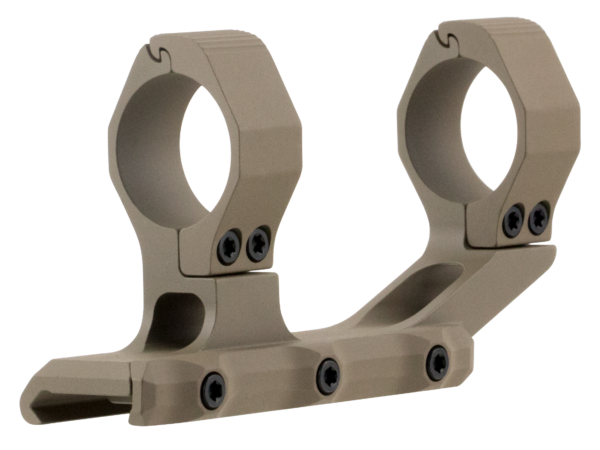 Aero Precision APRA210410 Ultralight Scope Mount/Ring Combo Extended, Flat Dark Earth Cerakote Aluminum 1" Tube, Fits AR-15 1913 Picatinny Rail Mount