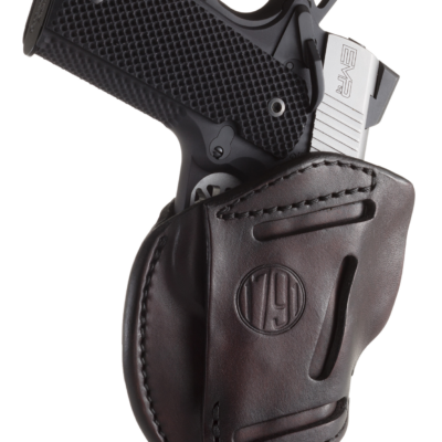 1791 Gunleather 3WH1SBRA 3-Way  IWB/OWB Size 01 Signature Brown Leather Belt Loop Fits 1911 3-4" Ambidextrous Hand