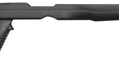 ADAPTIVE TACTICAL 1081039 Tac-Hammer RM4 Black Synthetic, Adjustable Stock with Magazine Compartments, Removable Barrel Inserts, Stowaway Accessory Rail, Fits Ruger 10/22 (Most Barrel Contours)