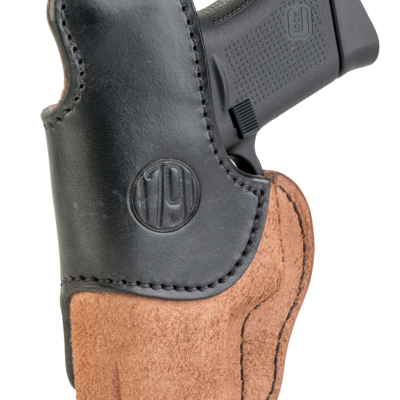 1791 Gunleather RCH3BLBR RCH  IWB Size 03 Black/Brown Leather Belt Clip Compatible w/Ruger LC9/1911/Glock 43/43X Right Hand