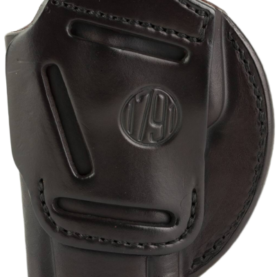 1791 Gunleather 3WH6SBRA 3-Way  IWB/OWB Size 06 Signature Brown Leather Belt Loop Fits Beretta 92 Fits Walther PPQ Fits Sig P320 Ambidextrous Hand