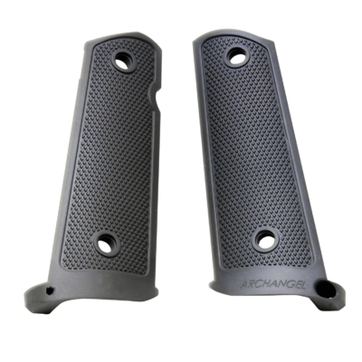 Archangel AA108 Grip Panels  Made of Aluminum With Black Anodized Diamond Checkering Finish for 1911 Government