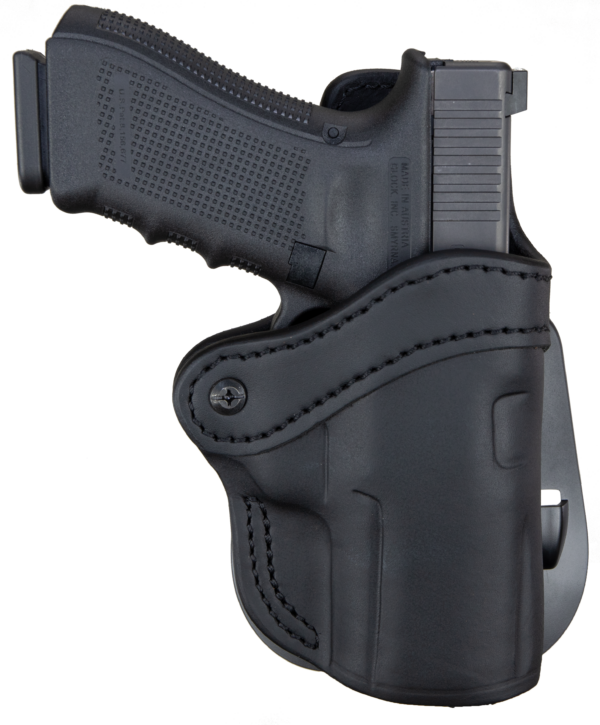 1791 Gunleather ORPDH24SSBLR BH2.4S Optic Ready OWB 2.4S Stealth Black Leather Paddle Fits FN 509/HK VP9SK