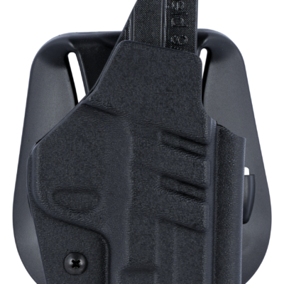 1791 Gunleather TACPDHOWBSHIELDBLKR Tactical Kydex  OWB Black Kydex Paddle Fits S&W M&P Shield/S&W M&P Shield Plus