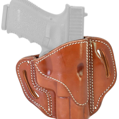 1791 Gunleather BH21CBRR BH2.1  OWB Size 2.1 Classic Brown Leather Belt Slide Compatible w/Glock 17/S&W M&P Shield/Springfield XD Right Hand