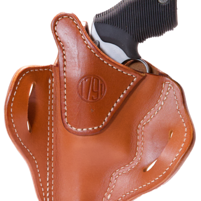 1791 Gunleather RVHX3CBRR RVHX-3  OWB Size 03 Classic Brown Leather Belt Slide Right Hand