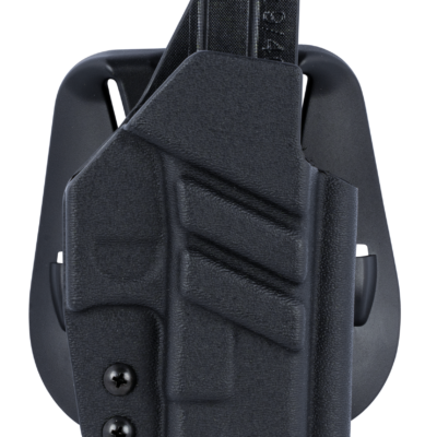 1791 Gunleather TACPDHOWBGLOCKBLKR Tactical Kydex  OWB Black Kydex Paddle Compatible w/Glock Right Hand