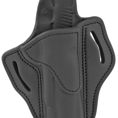1791 Gunleather BH1SBLR BH1  OWB 01 Stealth Black Leather Belt Slide Fits 4-5" 1911