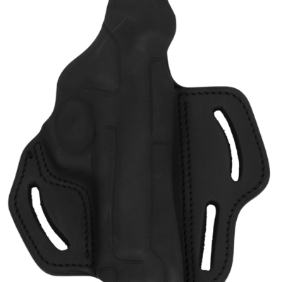 1791 Gunleather BHX4SBLR BHX  OWB 04 Stealth Black Leather Belt Slide Fits Beretta 92/CZ 75/P-10