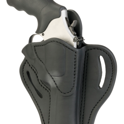 1791 Gunleather RVH2SBLR RVH2  OWB Size 02 Stealth Black Leather Belt Slide Fits Ruger GP100/S&W K Frame Right Hand