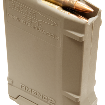 Amend2 556MOD2FDE10 MOD-2  10rd 223 Rem/5.56x45mm NATO Compatible w/ AR-15/M16/M4 Flat Dark Earth Polymer