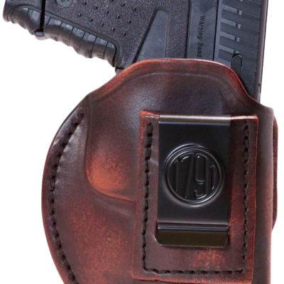 1791 Gunleather 4WH6VTGR 4-Way  IWB/OWB Size 06 Vintage Leather Belt Clip Compatible w/Glock 21/Walther PDP Ambidextrous