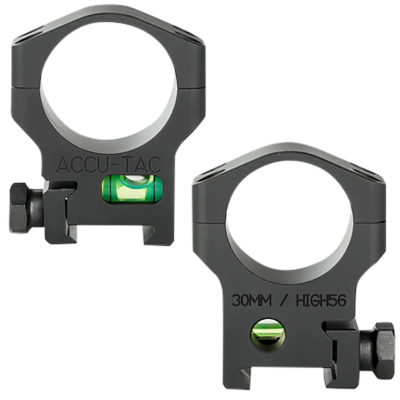 Accu-Tac HSR300 30 MM Scope Rings  Flat Black