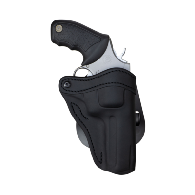 1791 Gunleather PDHR2SBLR RVH2  OWB Stealth Black Leather Paddle Fits Ruger GP100 Right Hand