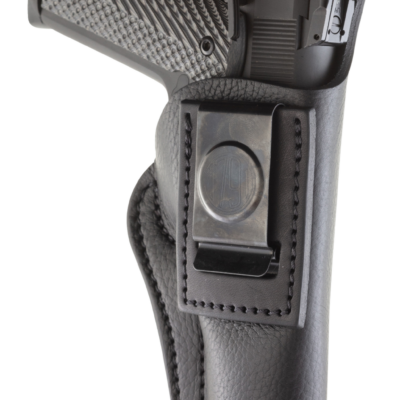 1791 Gunleather SCH6NSBR SCH  IWB Size 06 Night Sky Black Leather Belt Clip Fits Browning Hi-Power/1911 4-5" Right Hand