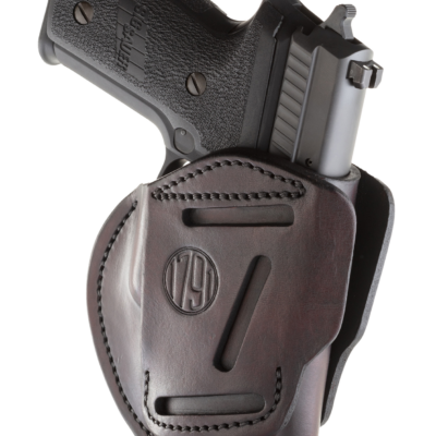 1791 Gunleather 3WH5SBRA 3-Way  IWB/OWB Size 05 Signature Brown Leather Belt Loop Compatible w/ Glock 17 Compatible w/ Springfield XD Compatible w/ S&W M&P Compatible w/ HK VP9 Ambidextrous Hand