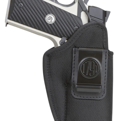 1791 Gunleather PNIWB4BLKL Premium Nylon  IWB Size 04 Black Ballistic Nylon Clip-On Left Hand