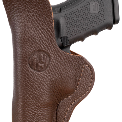 1791 Gunleather FCD4BRWL Fair Chase  IWB Size 04 Brown Leather Deer Hide Belt Clip Fits Glock 17/19 Left Hand