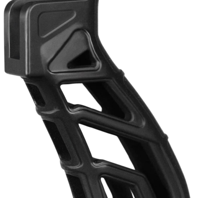 ADAPTIVE TACTICAL AT01900 Lightweight Tactical Grip (LTG)  Skeletonized Black Polymer, 25 Degree Grip Angle, Fits AR Platform
