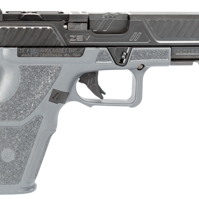 ZEV OZ9STDCOMG OZ9 Combat 9mm Luger 4.49" 17+1 (2) Combat Gray Frame Black Steel Slide with Optics Cut Aggressive Textured Combat Gray Polymer Grips