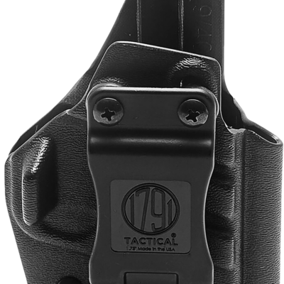 1791 Gunleather TACIWBG2CG3BLKR Tactical Kydex  IWB Black Kydex Belt Clip Fits Taurus G2C/G3 Right Hand