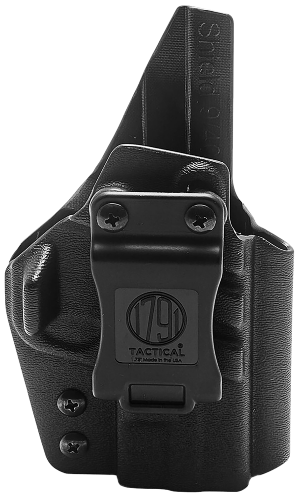 1791 Gunleather TACIWBG2CG3BLKR Tactical Kydex  IWB Black Kydex Belt Clip Fits Taurus G2C/G3 Right Hand