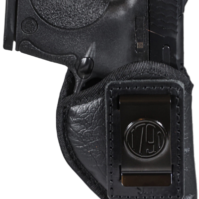 1791 Gunleather ECOSC1BLKR  Sub-Compact IWB Small Black Right Hand